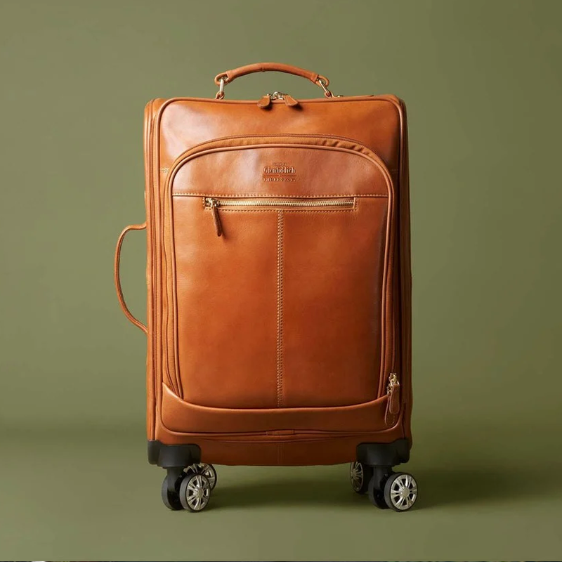 Hardside Glenfiddich Bright Brown Luggage Trolley Bag